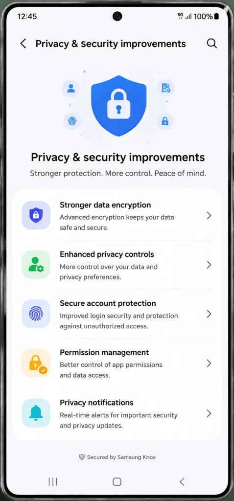Privacy & Security Improvements